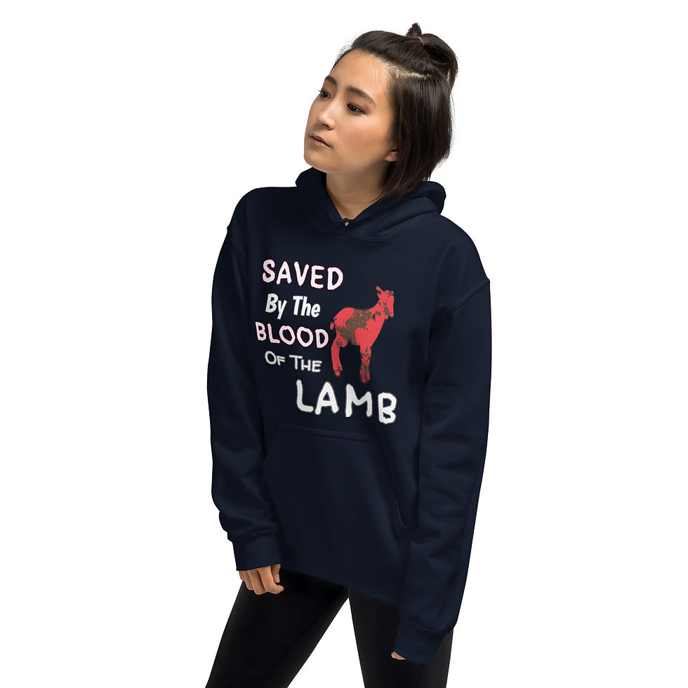 Thumbnail: YF3 Saved By The Blood Of The LAMB Unisex Hoodie