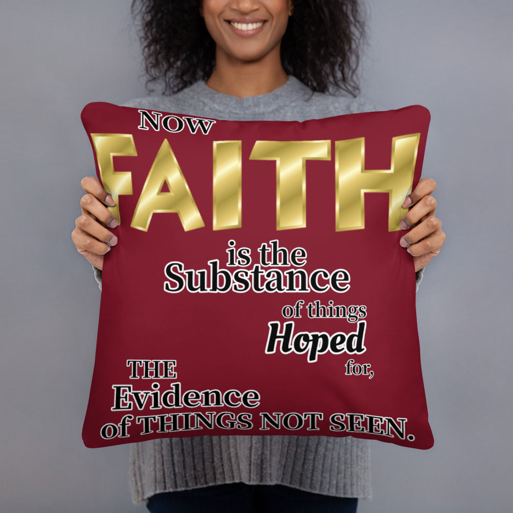The Classy Collection Hebrews 11:1 Prayer Pillow