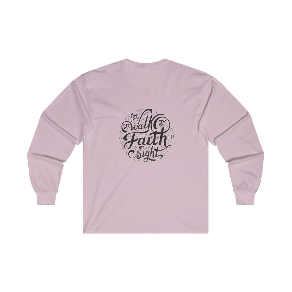Thumbnail: YHWH FOREVER 2 Corinthians 5:7 Ultra Cotton Long Sleeve Tee