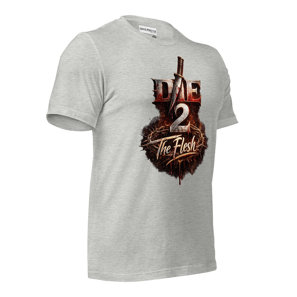 Thumbnail: YHWH FOREVER3 Die 2 The Flesh Unisex t-shirt