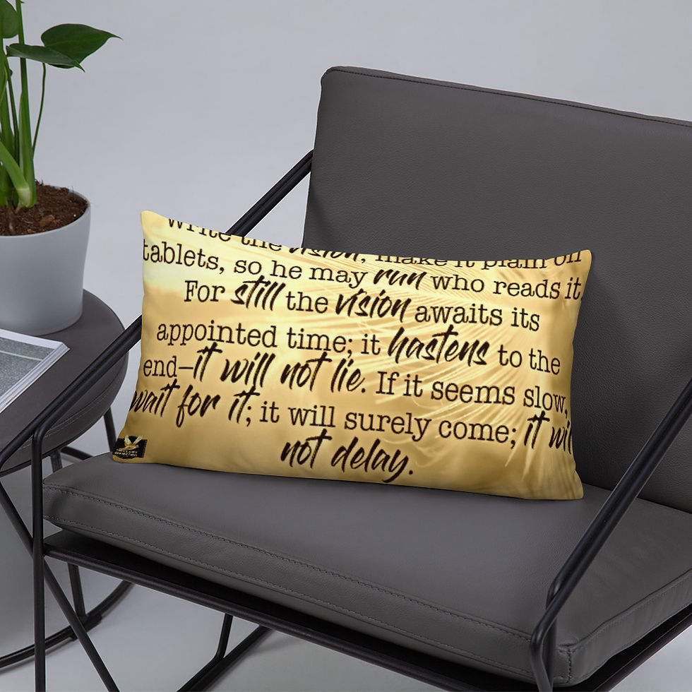 Thumbnail: The Classy Collection Habakkuk 2:2 Basic Pillow