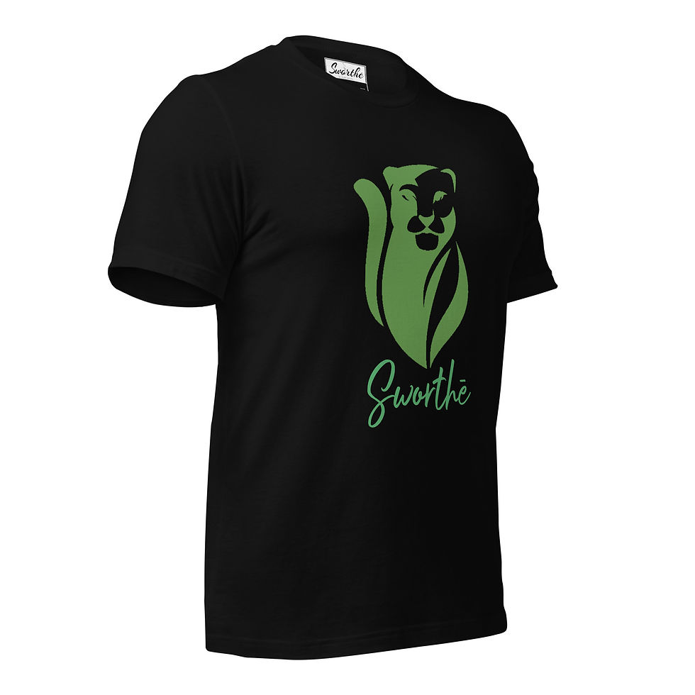 Thumbnail: Sworthe By Joseph Dowdy Green Panther Unisex t-shirt
