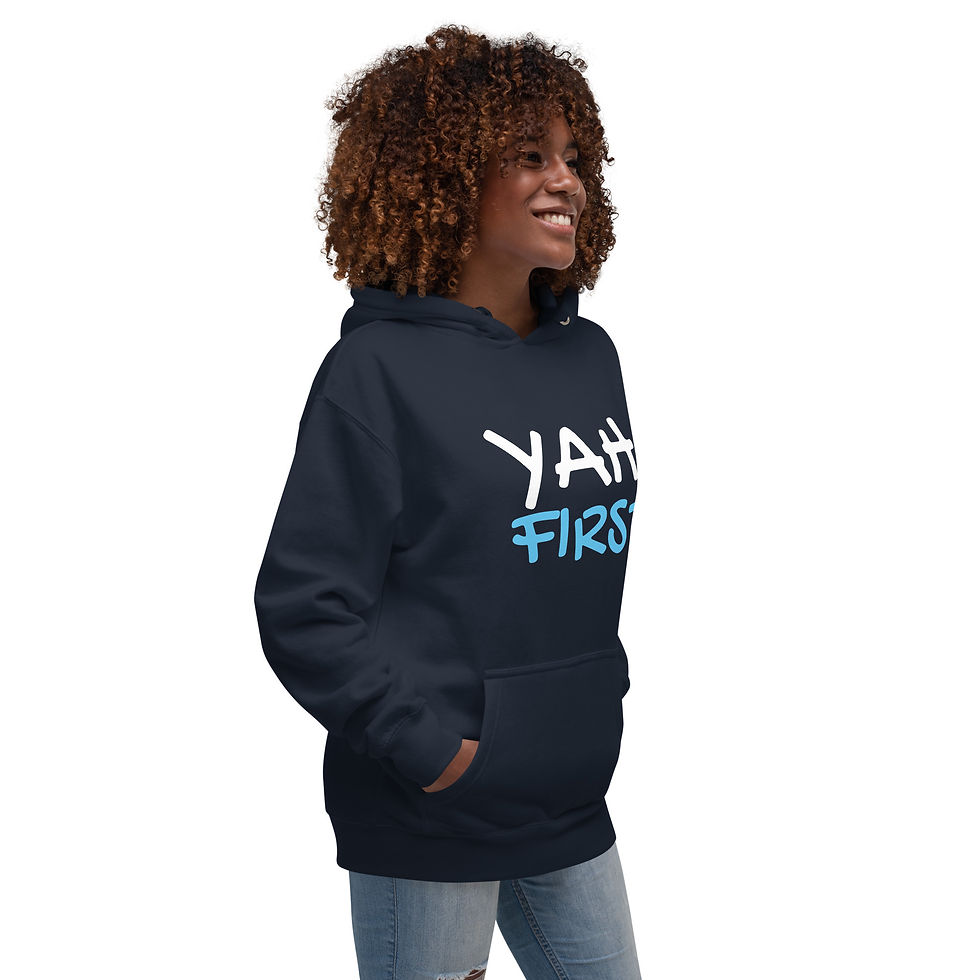 Thumbnail: YF3 The Classy Hebrew YAH FIRST Unisex Hoodie