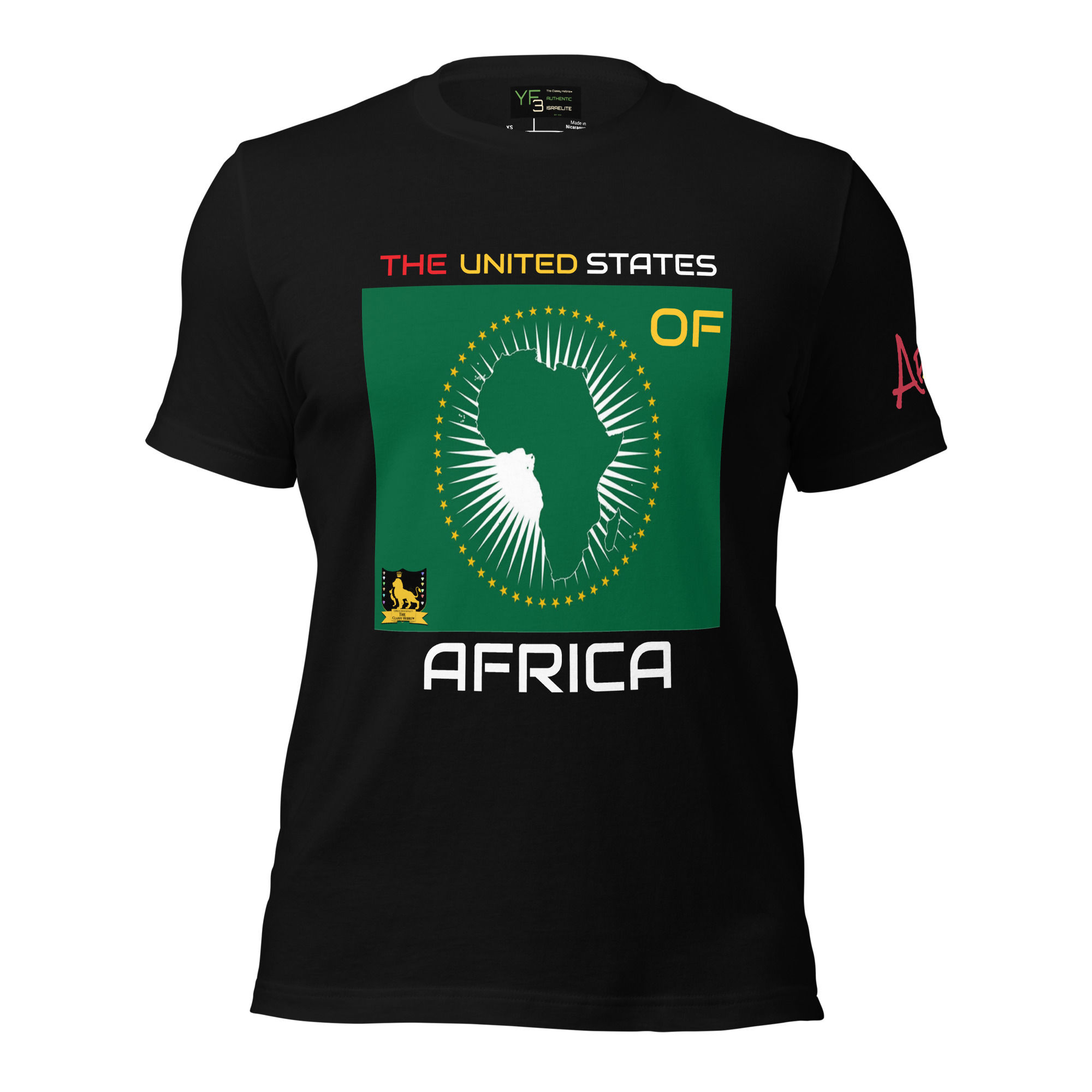 YF3 The Classy Hebrew United States Of Africa Unisex t-shirt