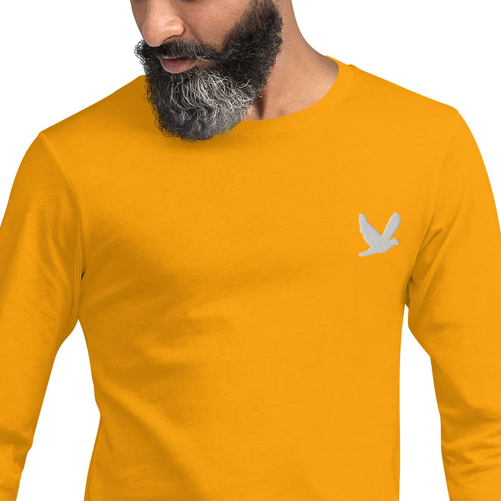 Thumbnail: YHWH FOREVER Embroidered Dove Logo Unisex Long Sleeve Tee