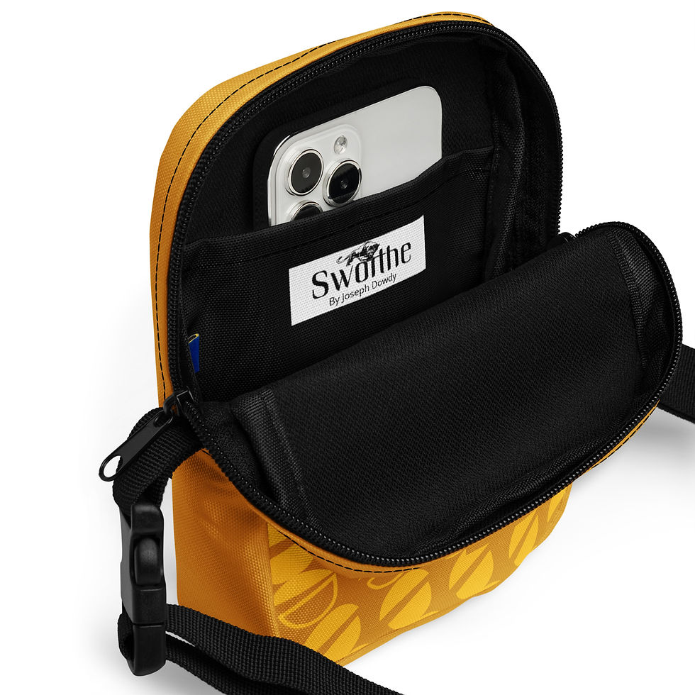 Thumbnail: Sworthe By Joseph Dowdy Sworthe Black Excellence Gold Utility crossbody bag