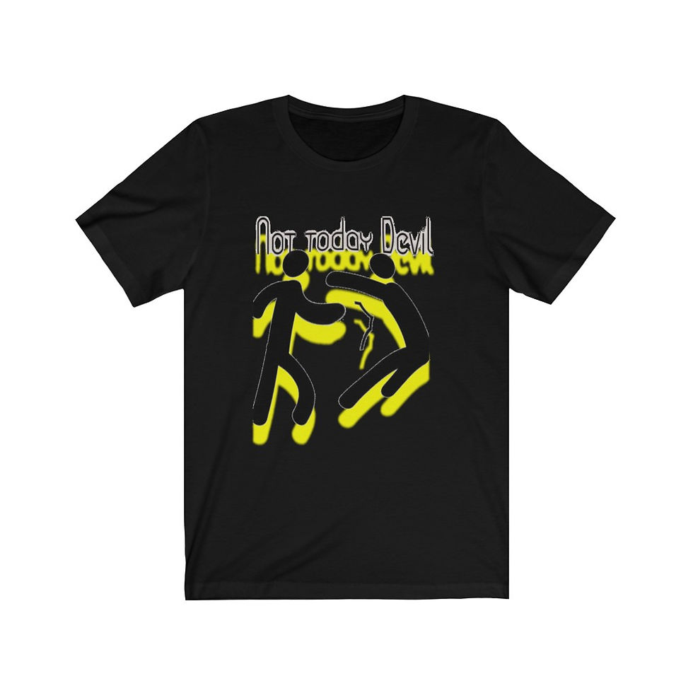 Thumbnail: YHWH FOREVER NOT Today Devil Unisex Jersey Short Sleeve Tee