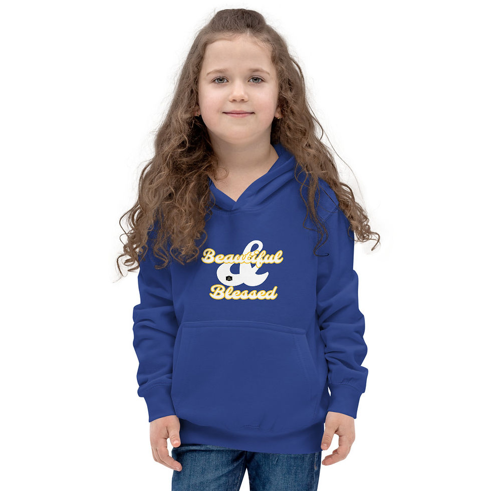 Thumbnail: The Classy Collection Beautiful and Blessed Kids Hoodie