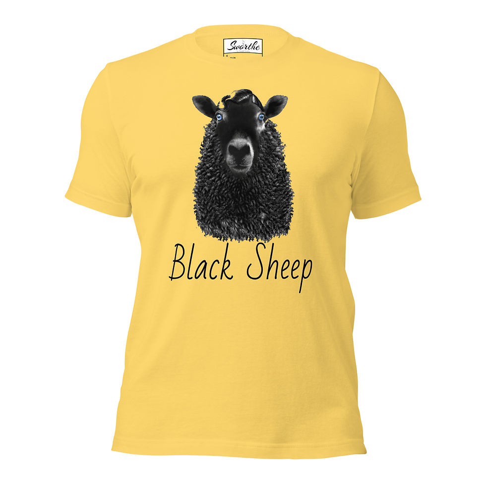 Thumbnail: Sworthe By Joseph Dowdy Black Sheep Unisex t-shirt