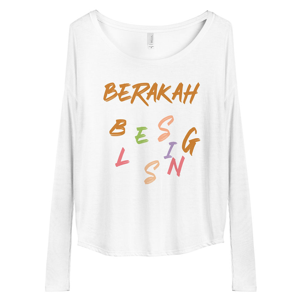 Thumbnail: YHWH FOREVER 3 Berakah Ladies' Long Sleeve Tee