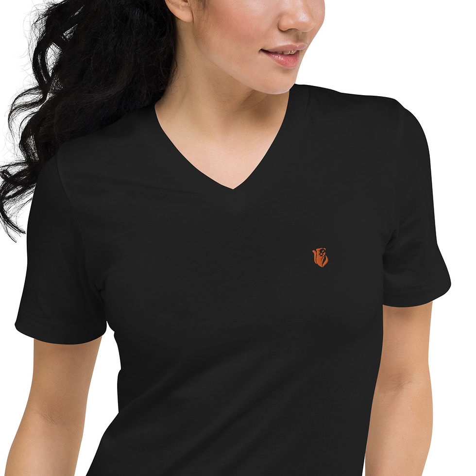 Thumbnail: Sworthe By Joseph Dowdy Embroidered Logo Unisex Short Sleeve V-Neck T-Shirt