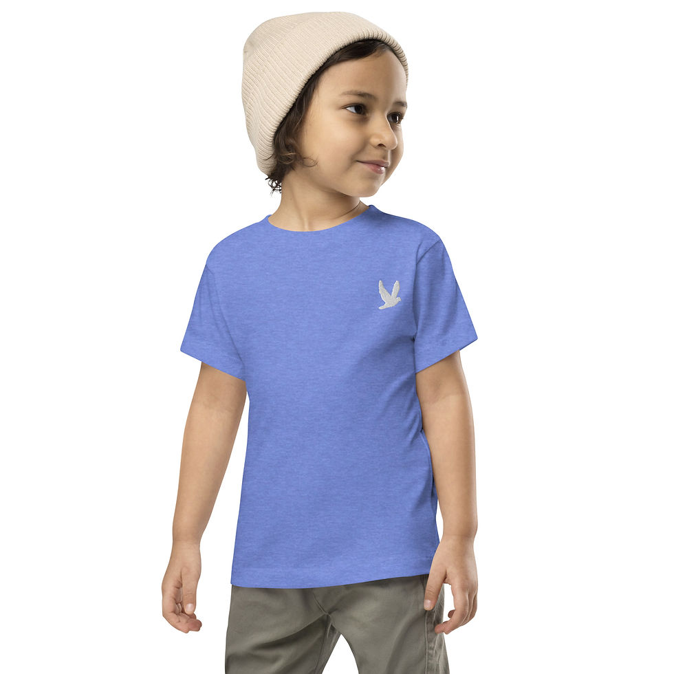 Thumbnail: YHWH FOREVER Embroidered Dove Logo Toddler Short Sleeve Tee