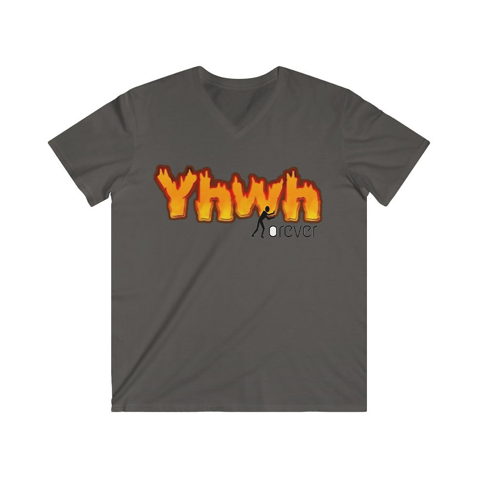 Thumbnail: YHWH FOREVER YHWH Men's Fitted V-Neck Short Sleeve Tee