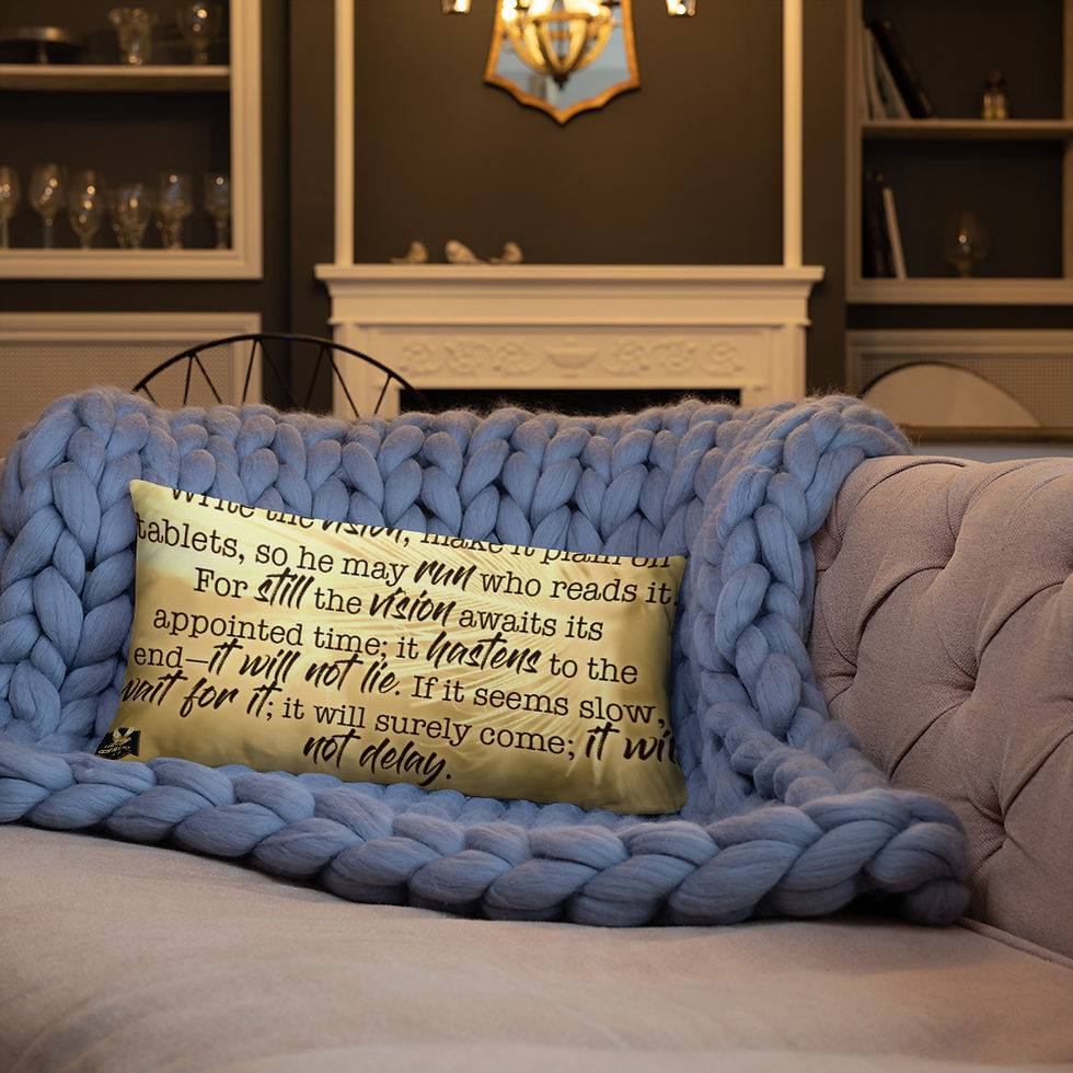 Thumbnail: The Classy Collection Habakkuk 2:2 Basic Pillow
