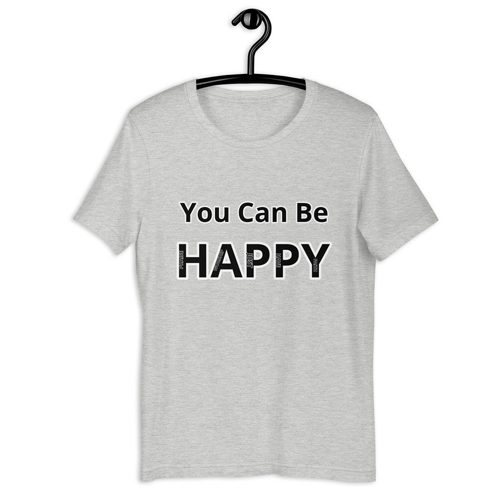 Thumbnail: YHWH FOREVER YOU CAN BE HAPPY 2 sided Short-Sleeve Unisex T-Shirt