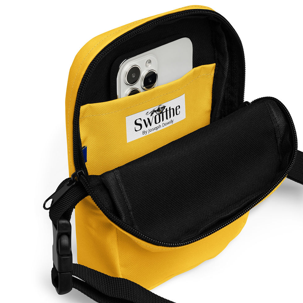 Thumbnail: Sworthe By Joseph Dowdy Sworthe Black Excellence Solid Utility crossbody bag