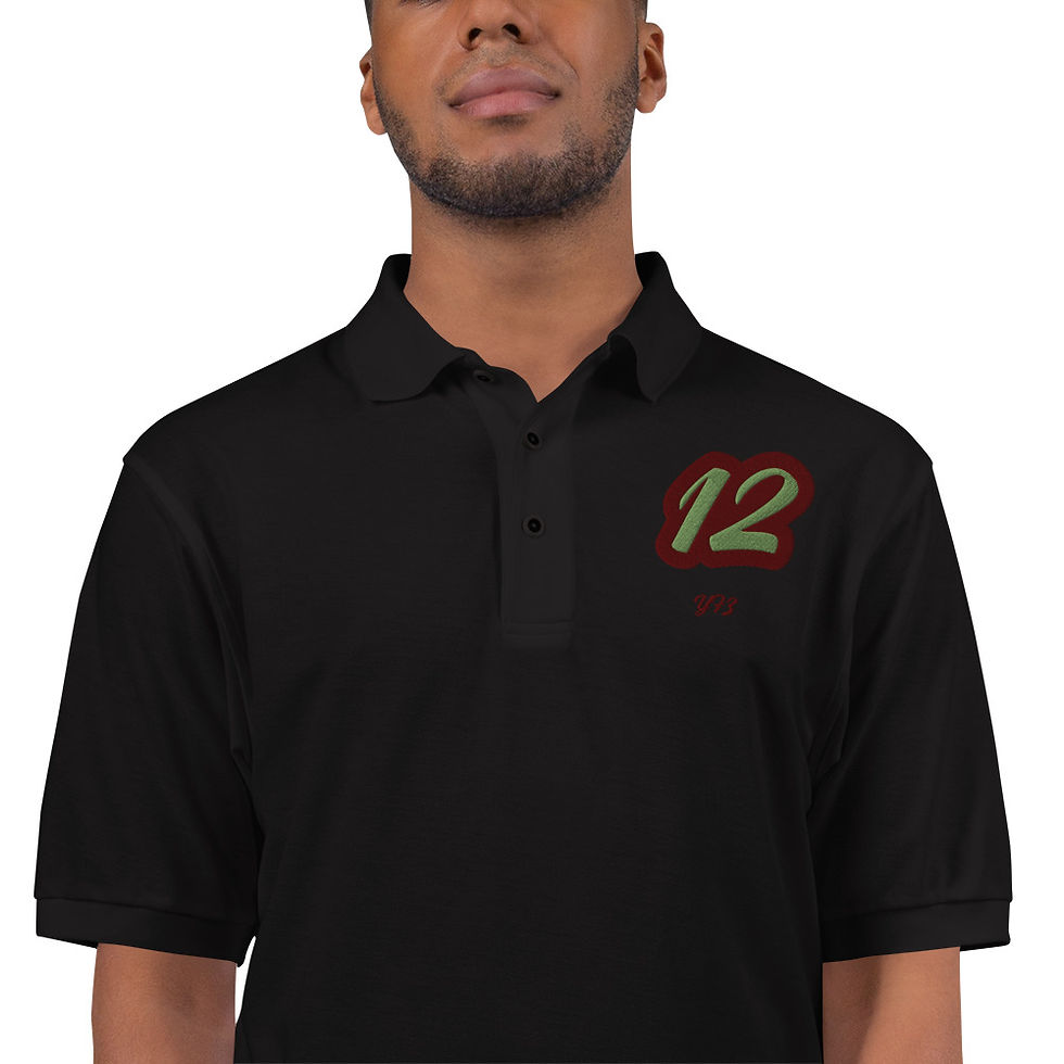 Thumbnail: YF3 12 Embroidered Men's Premium Polo