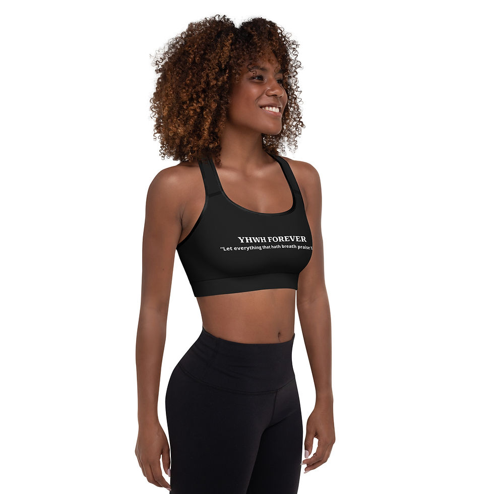 Thumbnail: YHWH FOREVER 3 Let Everything That Has Breath Padded Sports Bra