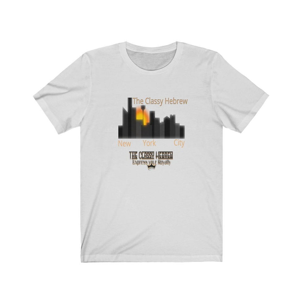 Thumbnail: The Classy Hebrew New York City Unisex Jersey Short Sleeve Tee