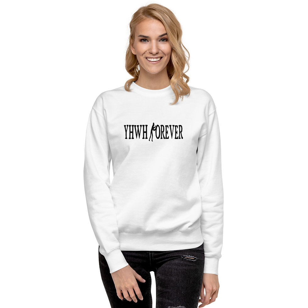 Thumbnail: YHWH FOREVER 3 Embroidered Unisex Premium Sweatshirt
