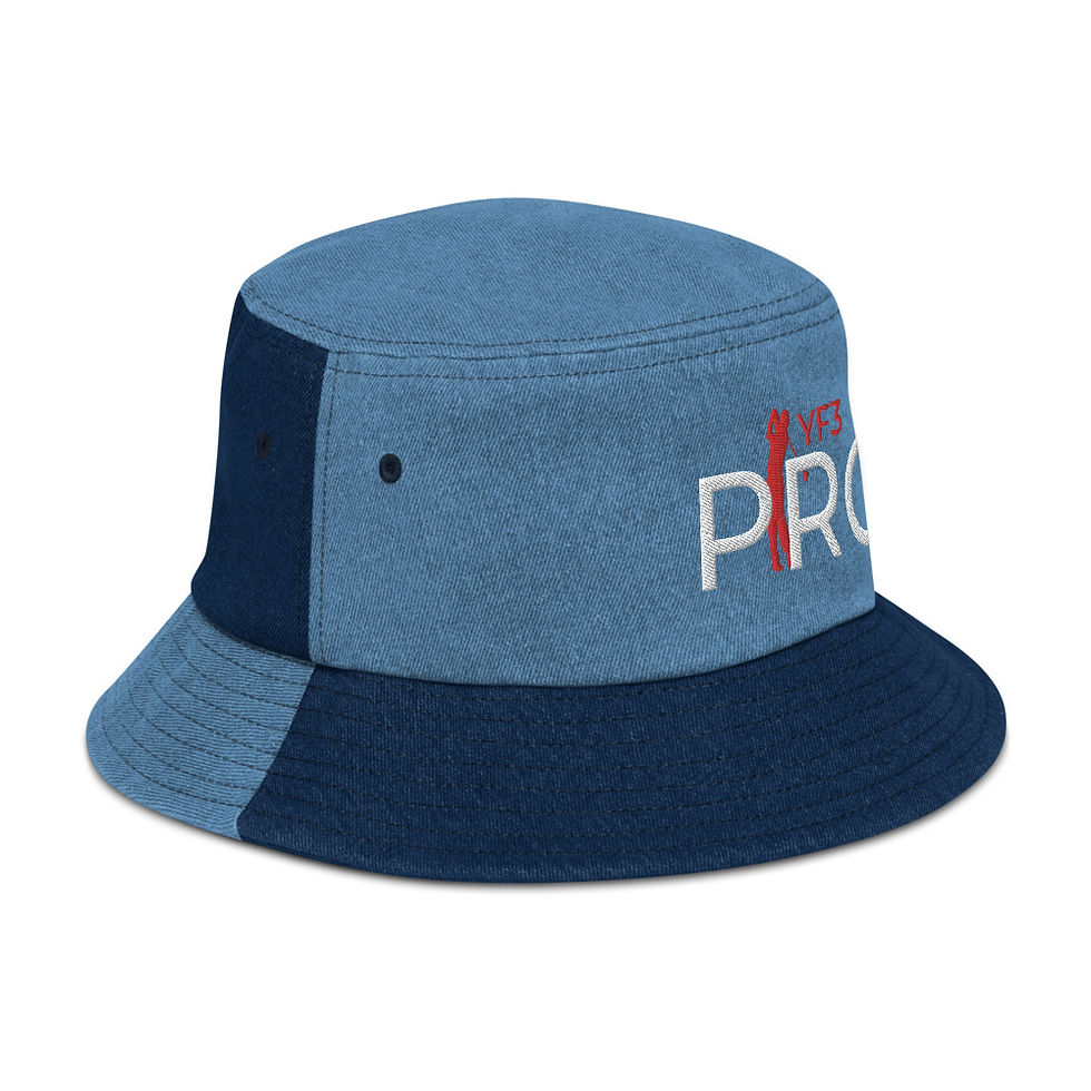 Thumbnail: YHWH FOREVER 3 YF3 Golf Pro Denim bucket hat