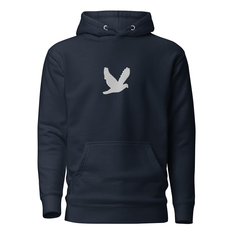 Thumbnail: YHWH FOREVER 3 Embroidered Dove Logo Unisex Hoodie