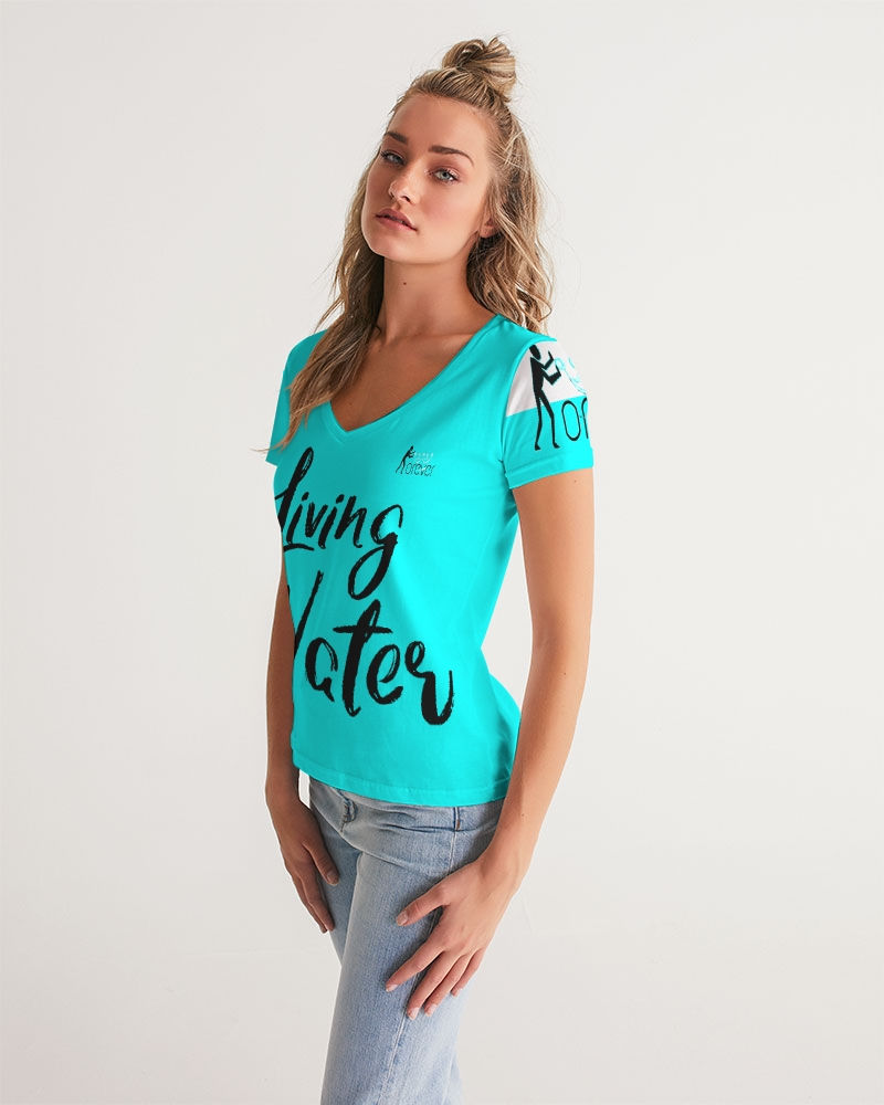 Thumbnail: YHWH FOREVER ForeVer Line Women's V-Neck Tee