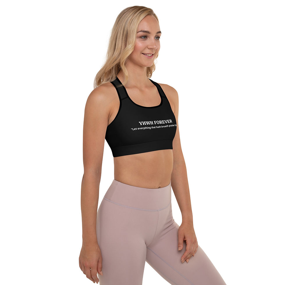 Thumbnail: YHWH FOREVER 3 Let Everything That Has Breath Padded Sports Bra