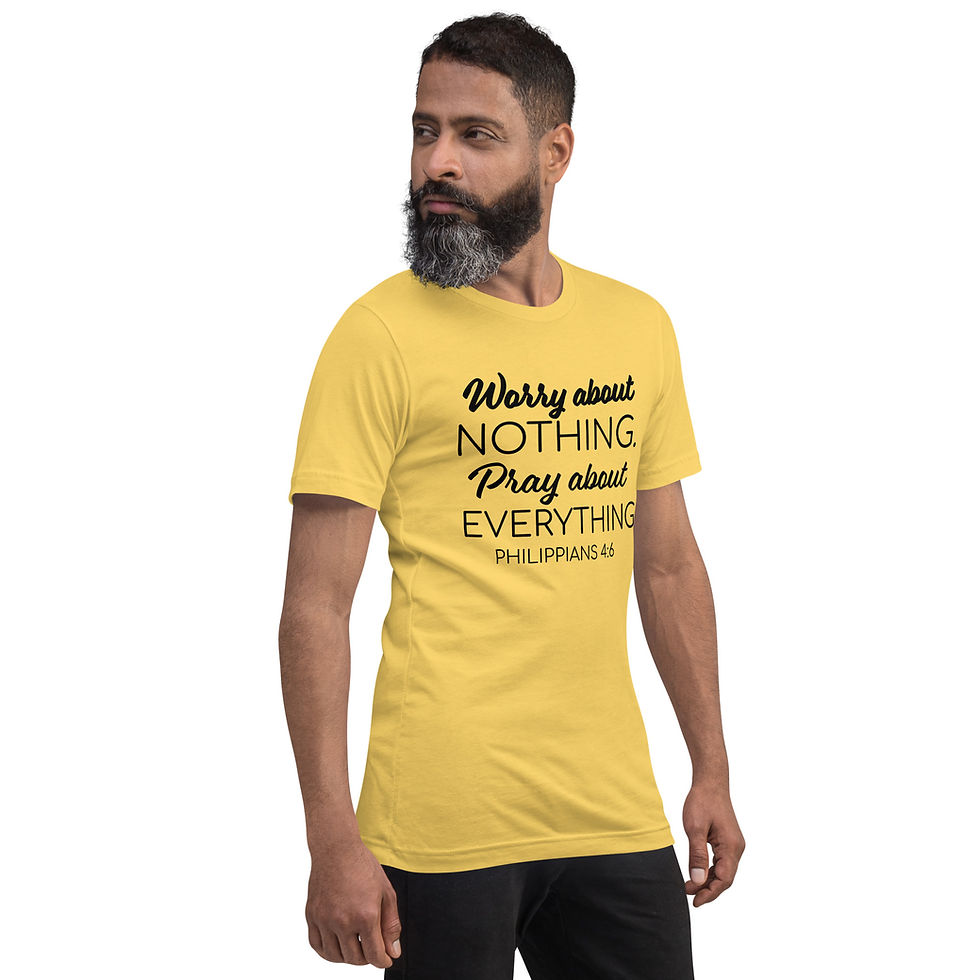 Thumbnail: YF3 The Classy Hebrew Philippians 4:6 Unisex t-shirt