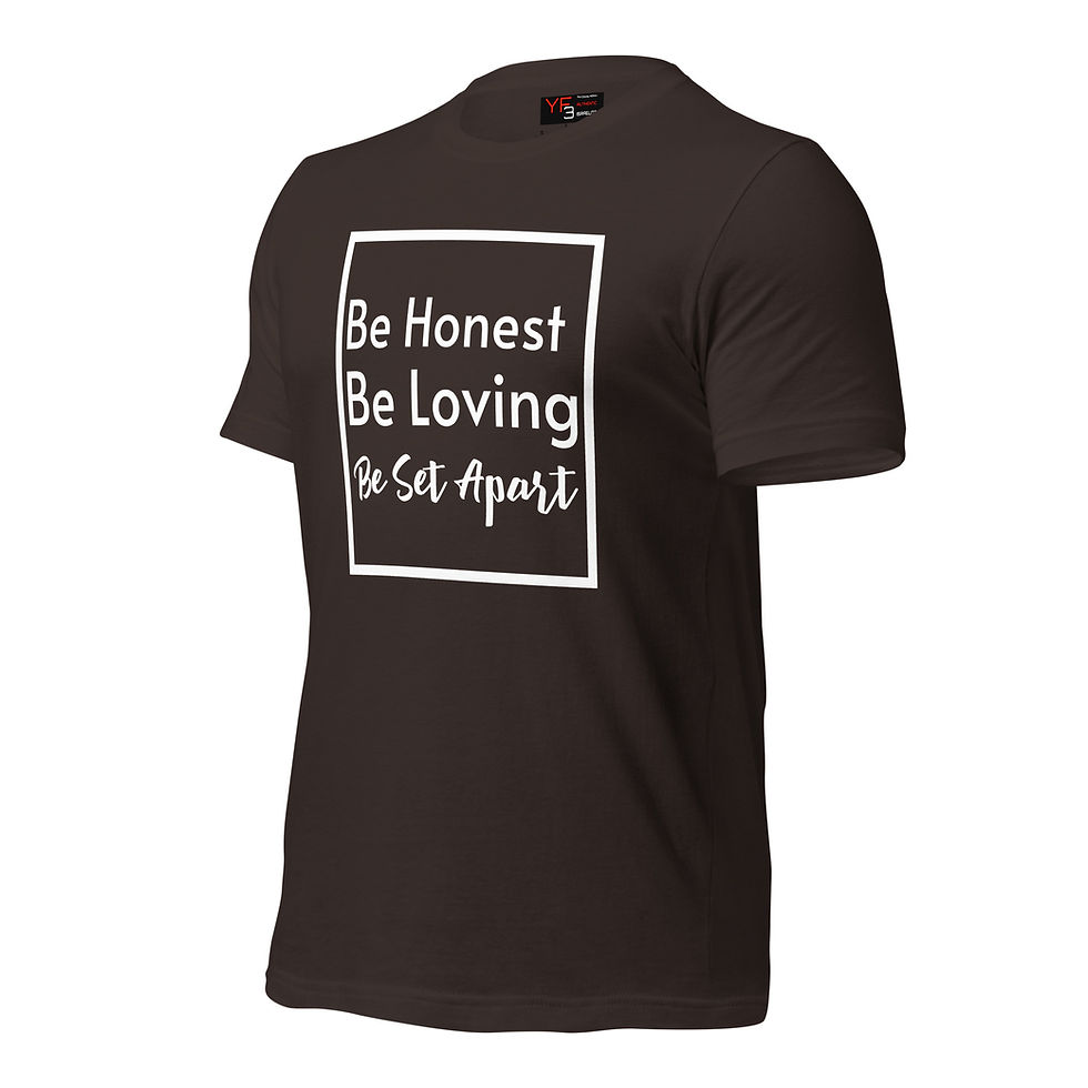 Thumbnail: YF3 The Classy Hebrew Be Set Apart Unisex t-shirt