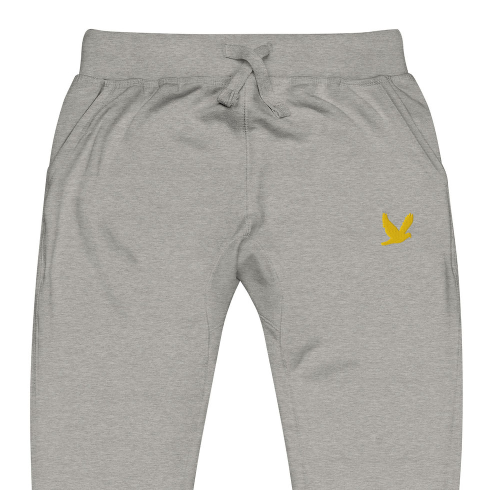 Thumbnail: YHWH FOREVER 3 Yellow Dove Embroidered Logo Unisex fleece sweatpants