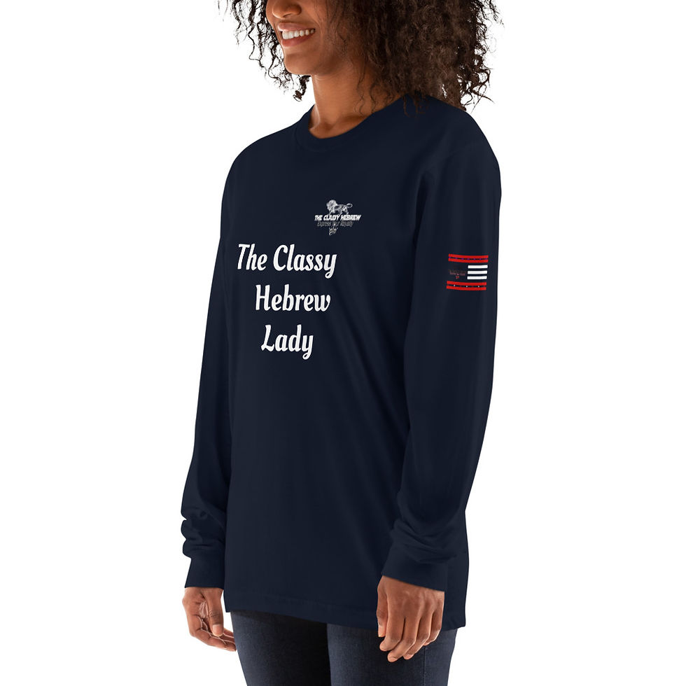 Thumbnail: The Classy Hebrew Lady Long sleeve t-shirt