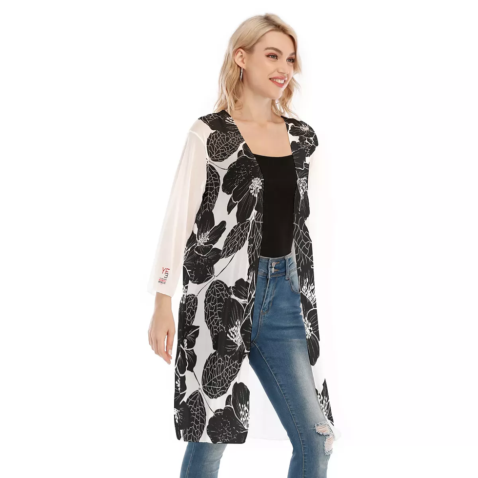 Thumbnail: YF3 Women's V-neck Mesh Cardigan