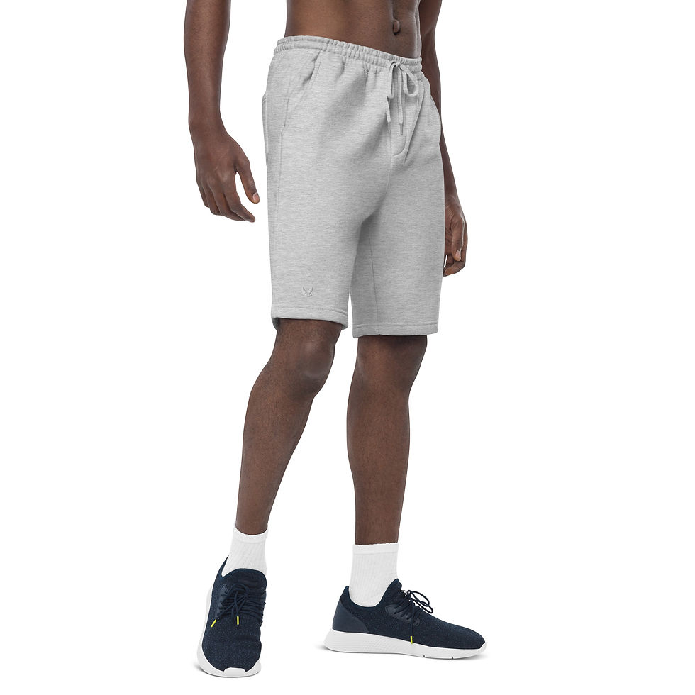 Thumbnail: YHWH FOREVER Embroidered Dove Logo Men's fleece shorts