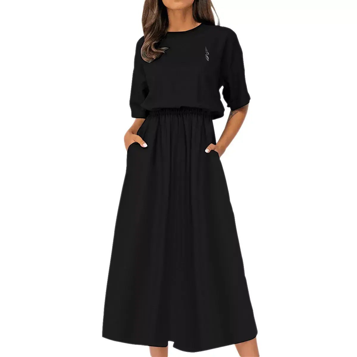 Sworthe By Joseph Dowdy Women's Elastic Waist Dress