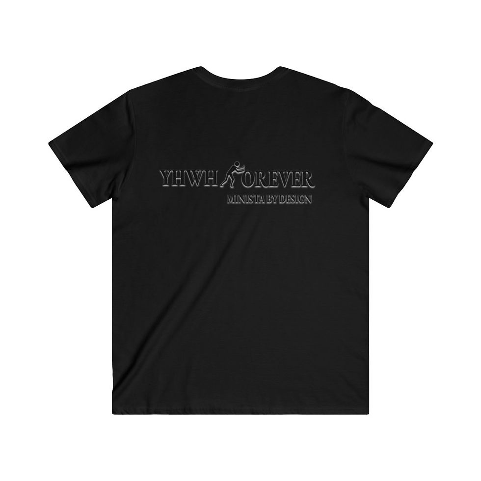 Thumbnail: YHWH FOREVER Men's Fitted V-Neck Short Sleeve Tee