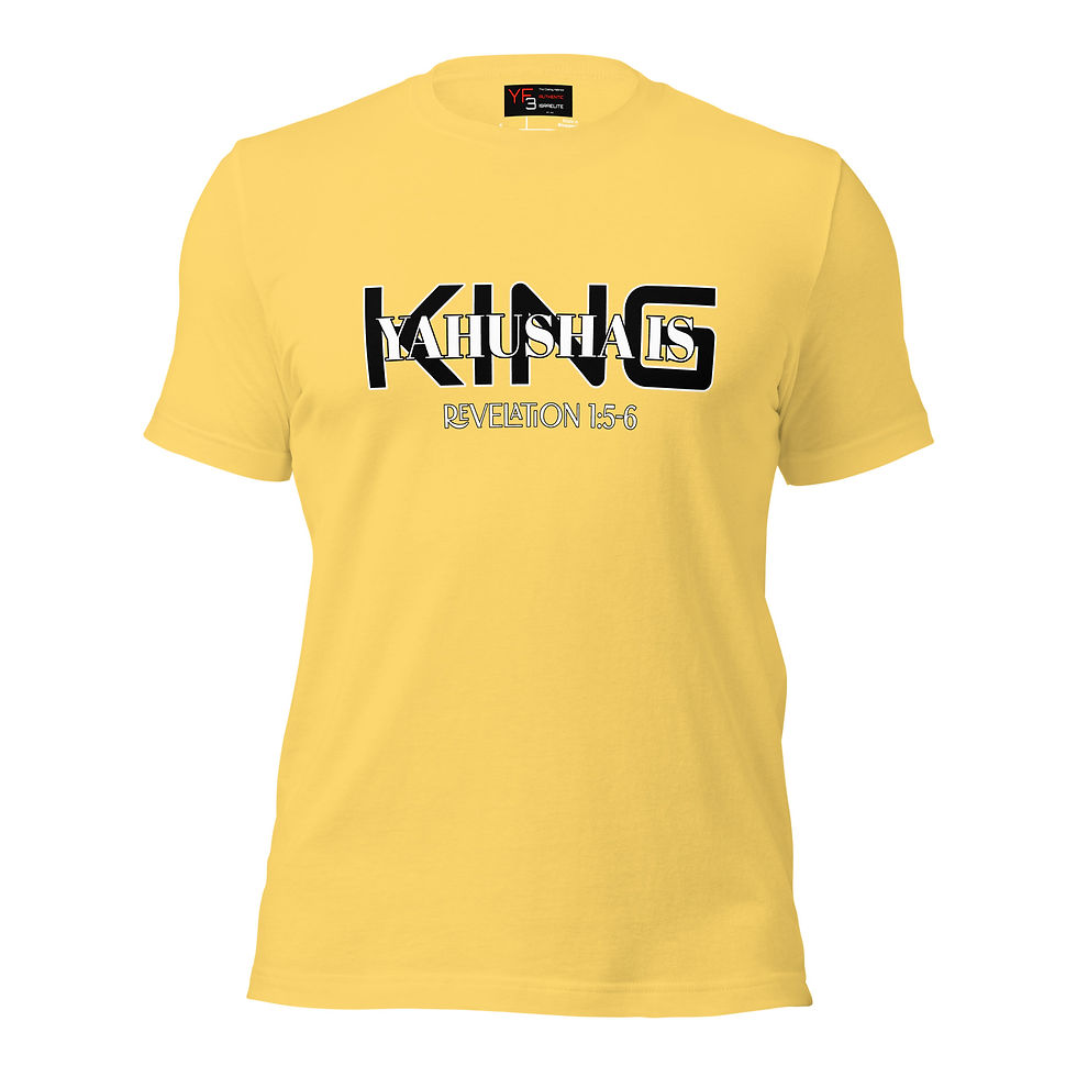 Thumbnail: YF3 The Classy Hebrew Yahusha Is King Unisex t-shirt