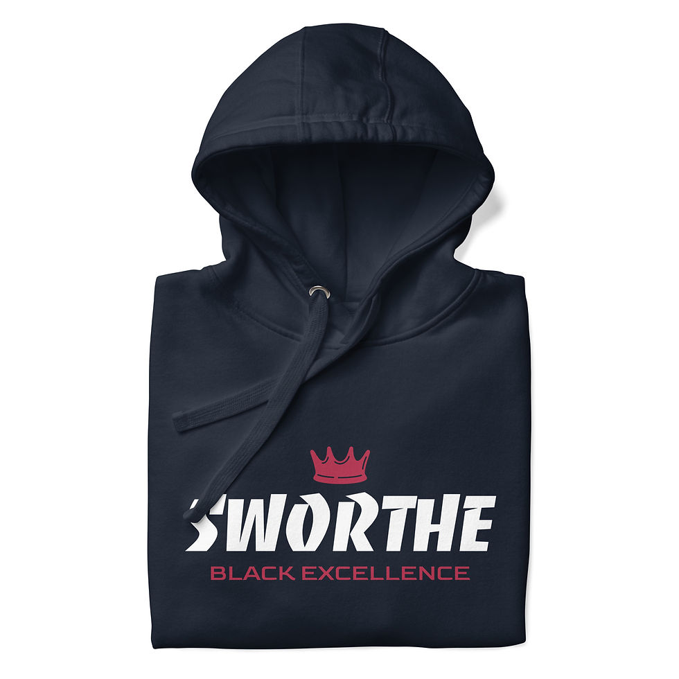 Thumbnail: Sworthe By Joseph Dowdy Black Excellence Unisex Hoodie