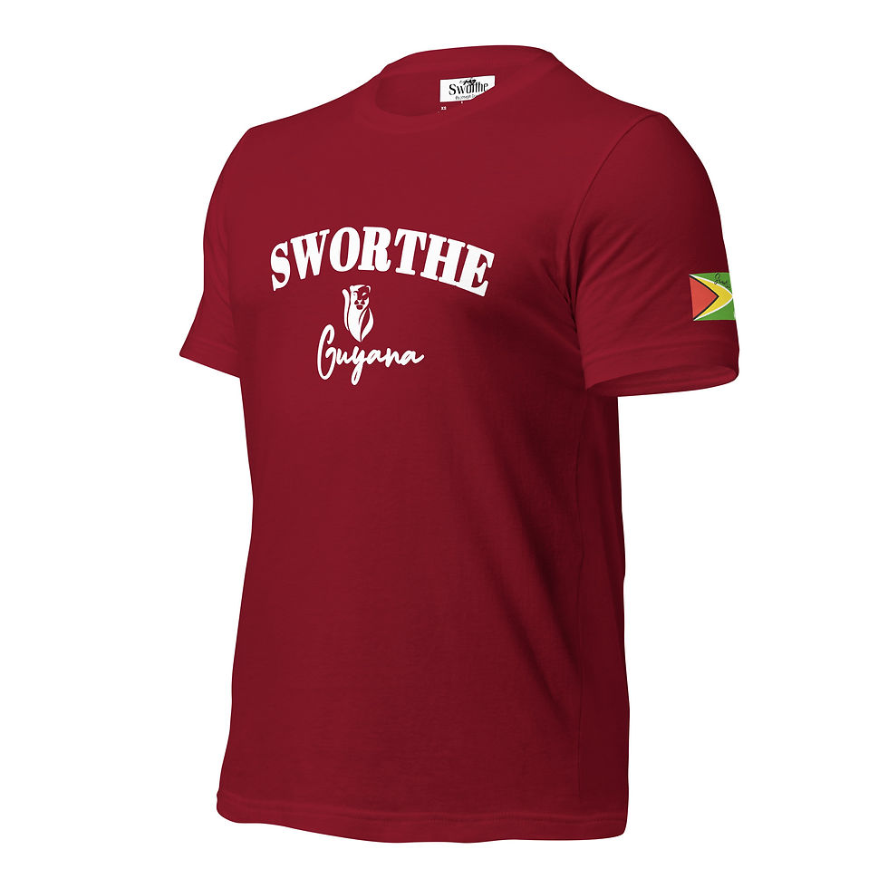 Thumbnail: Sworthe By Joseph Dowdy Sworthe Guyana Unisex t-shirt