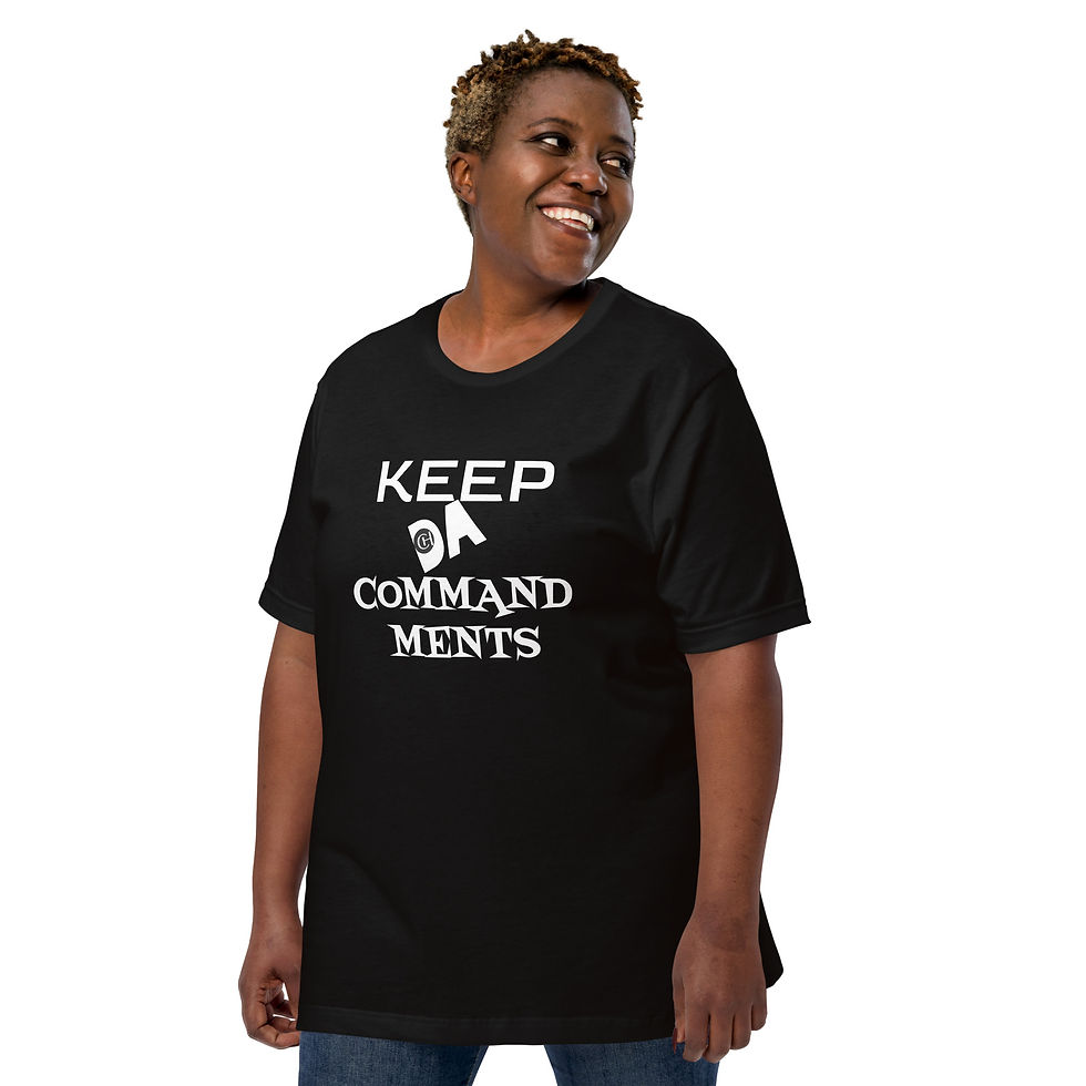 Thumbnail: YF3 The Classy Hebrew Keep The Commandments Unisex t-shirt