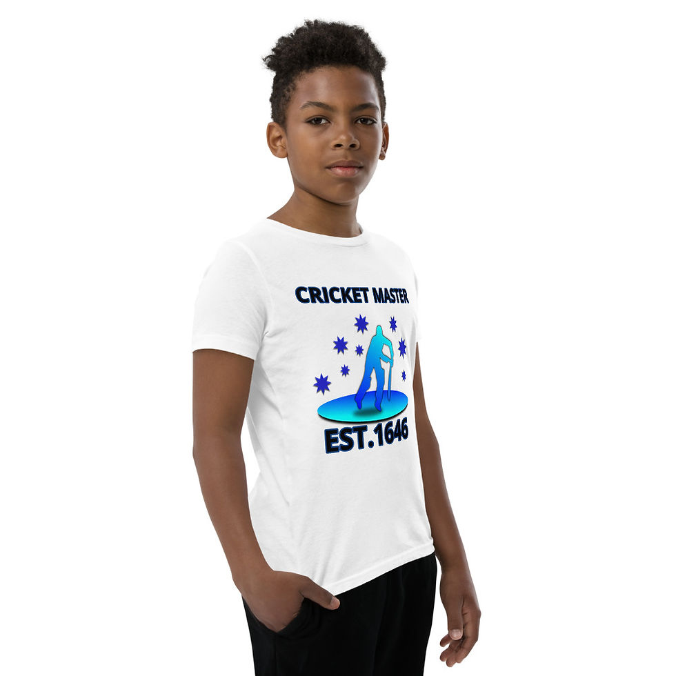 Thumbnail: YHWH FOREVER CRICKET MASTER Youth Short Sleeve T-Shirt