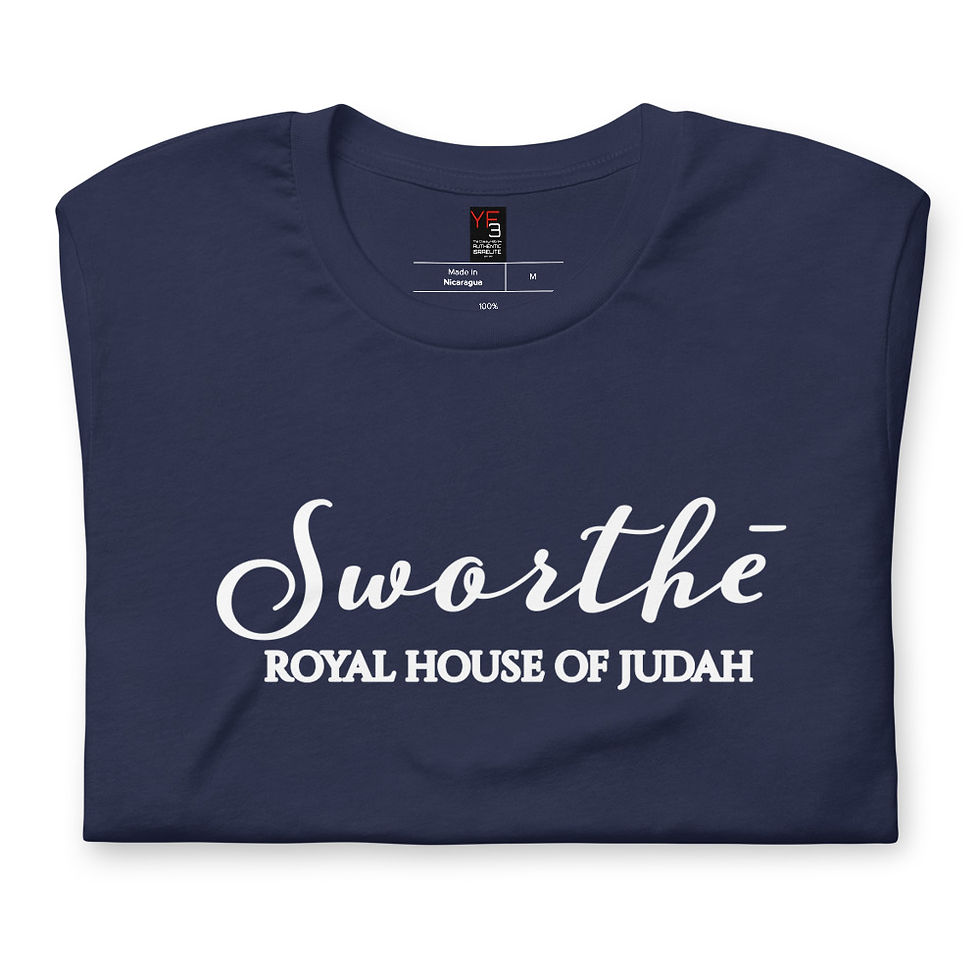 Thumbnail: YF3 Sworthe Royal House Of Judah Short-sleeve unisex t-shirt