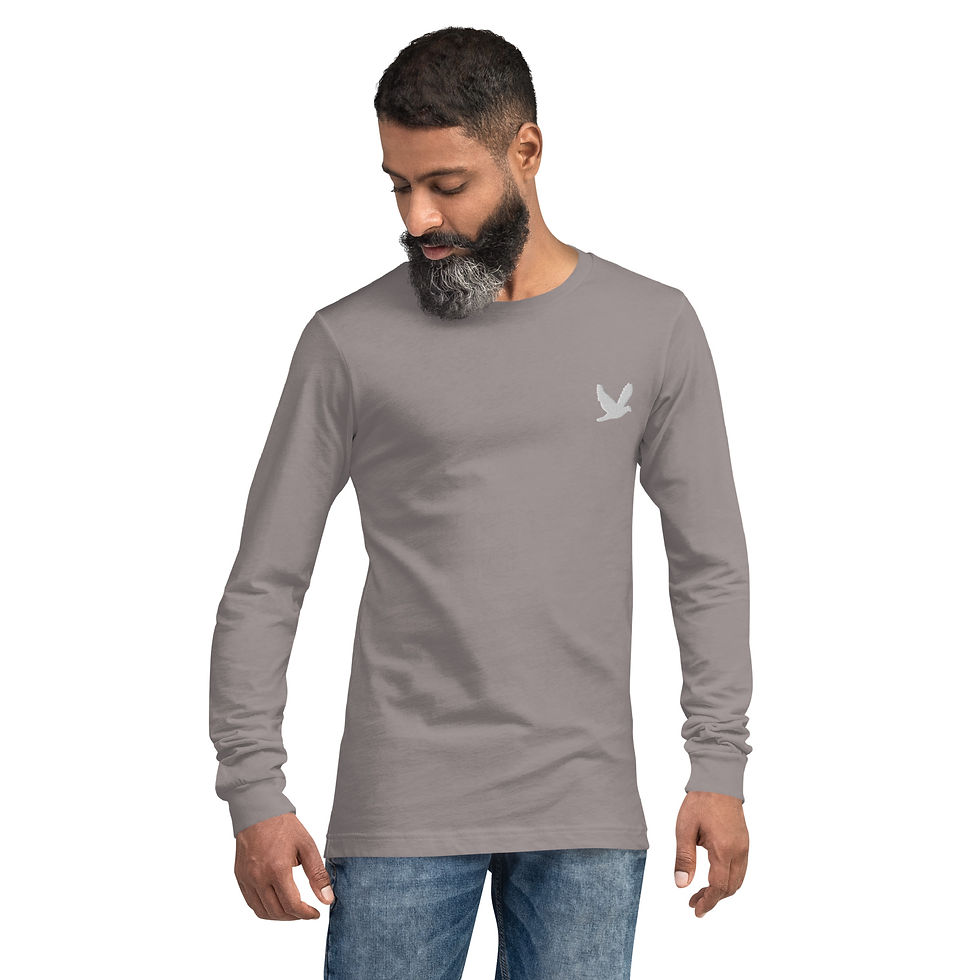 Thumbnail: YHWH FOREVER Embroidered Dove Logo Unisex Long Sleeve Tee