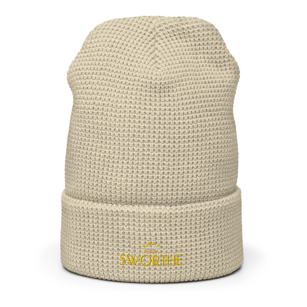 Thumbnail: Sworthe By Joseph Dowdy Embroidered Waffle beanie