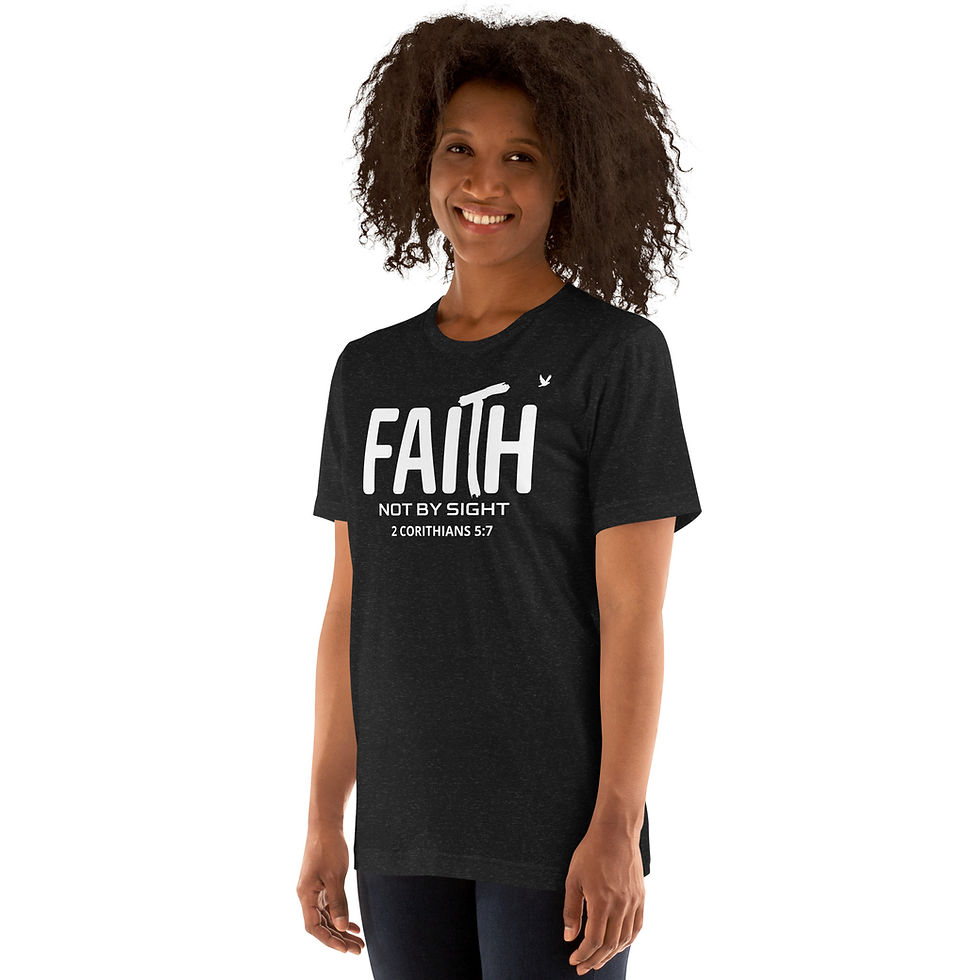 Thumbnail: YHWH FOREVER 3 2 Corinthians 5:7 Unisex t-shirt