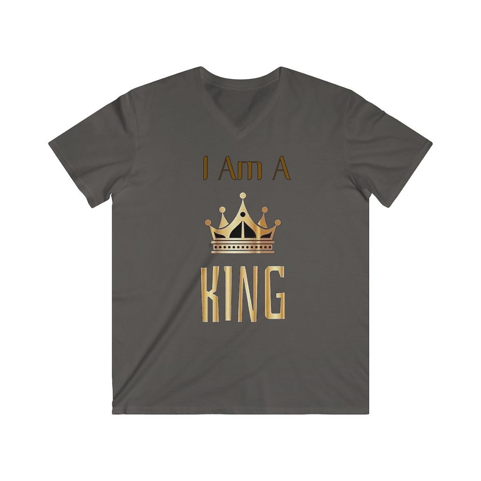 Thumbnail: The Classy Hebrew Men's Fitted V-Neck Short Sleeve Tee