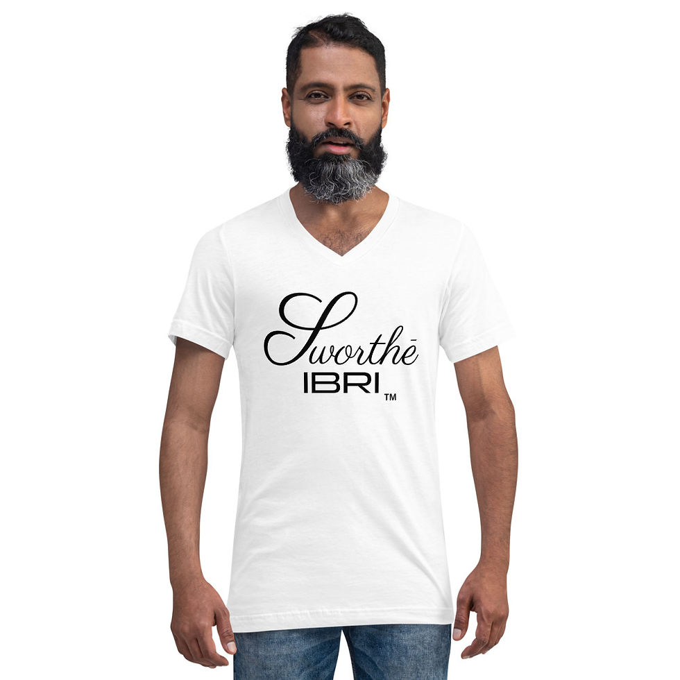 Sworthe IBRI Unisex Short Sleeve V-Neck T-Shirt