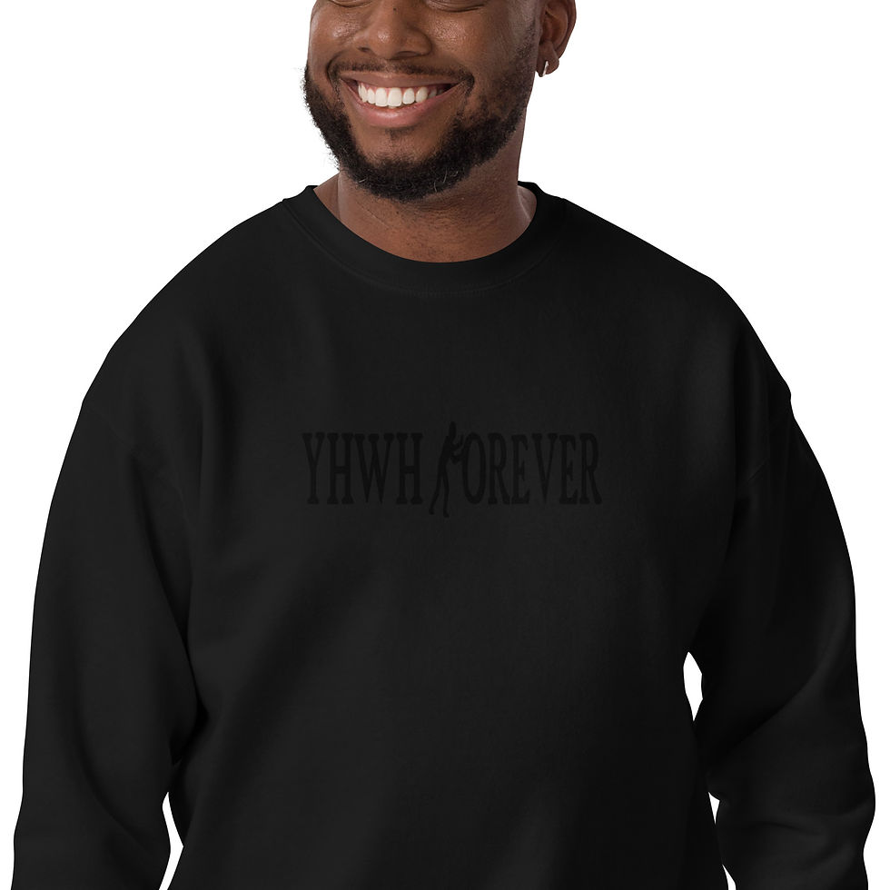Thumbnail: YHWH FOREVER 3 Embroidered Unisex Premium Sweatshirt