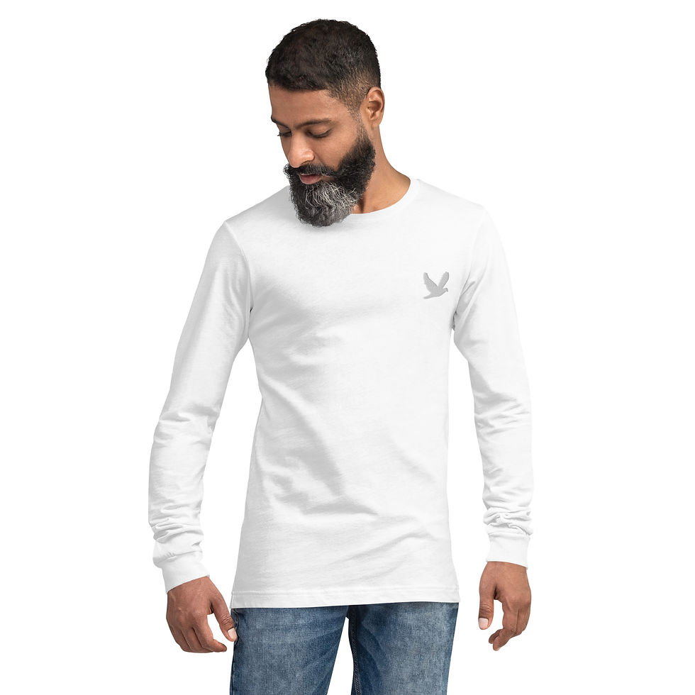 Thumbnail: YHWH FOREVER Embroidered Dove Logo Unisex Long Sleeve Tee