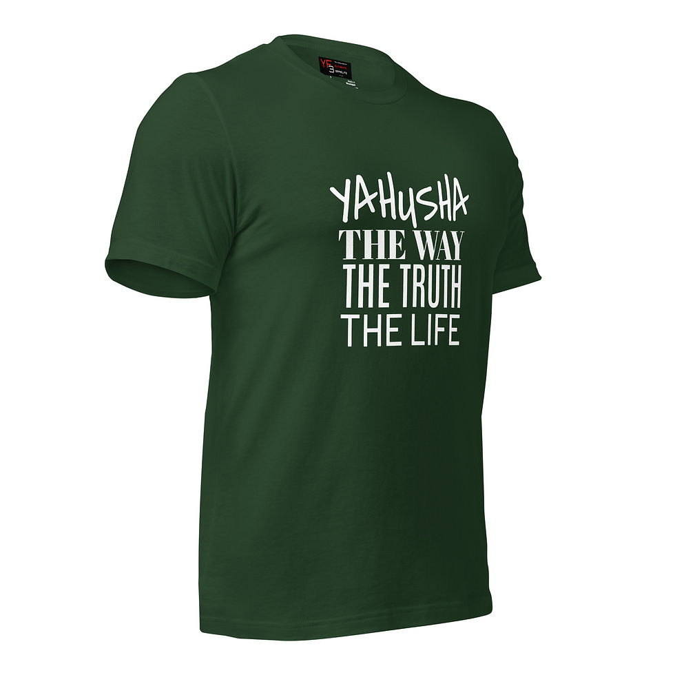 Thumbnail: YF3 The Classy Hebrew Yahusha The Way Unisex t-shirt